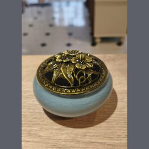 optimizado ceramica azul quemador de incienso