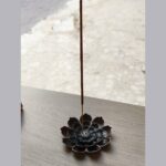 optimizado porta incienso flor loto cobrizo