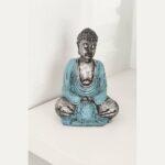 optimizado un buda plateado y azul