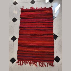 optimizado alfombra 94x51cm roja