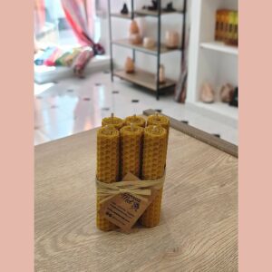 optimizado velas de miel 10 cm 6 uds