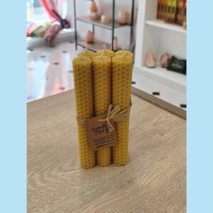 optimizado velas de miel 15cm 6 uds