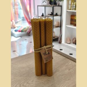 optimizado velas de miel 20 cm 6ud